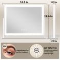 thumbnail image 2 of Espejo de maquillaje ROLOVE Lilighted Hollywood 16,3x12,6 10X blanco, 2 of 6