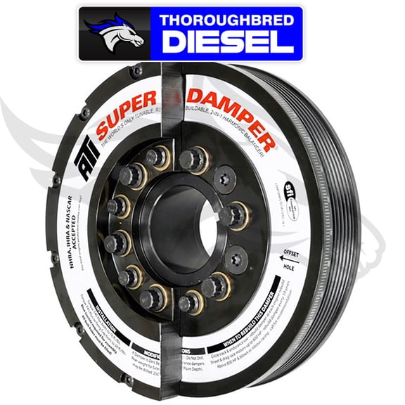 ATI 917369 Super Damper Harmonic Balancer for 2006-10 GM Duramax 6.6L LLY / LBZ / LMM