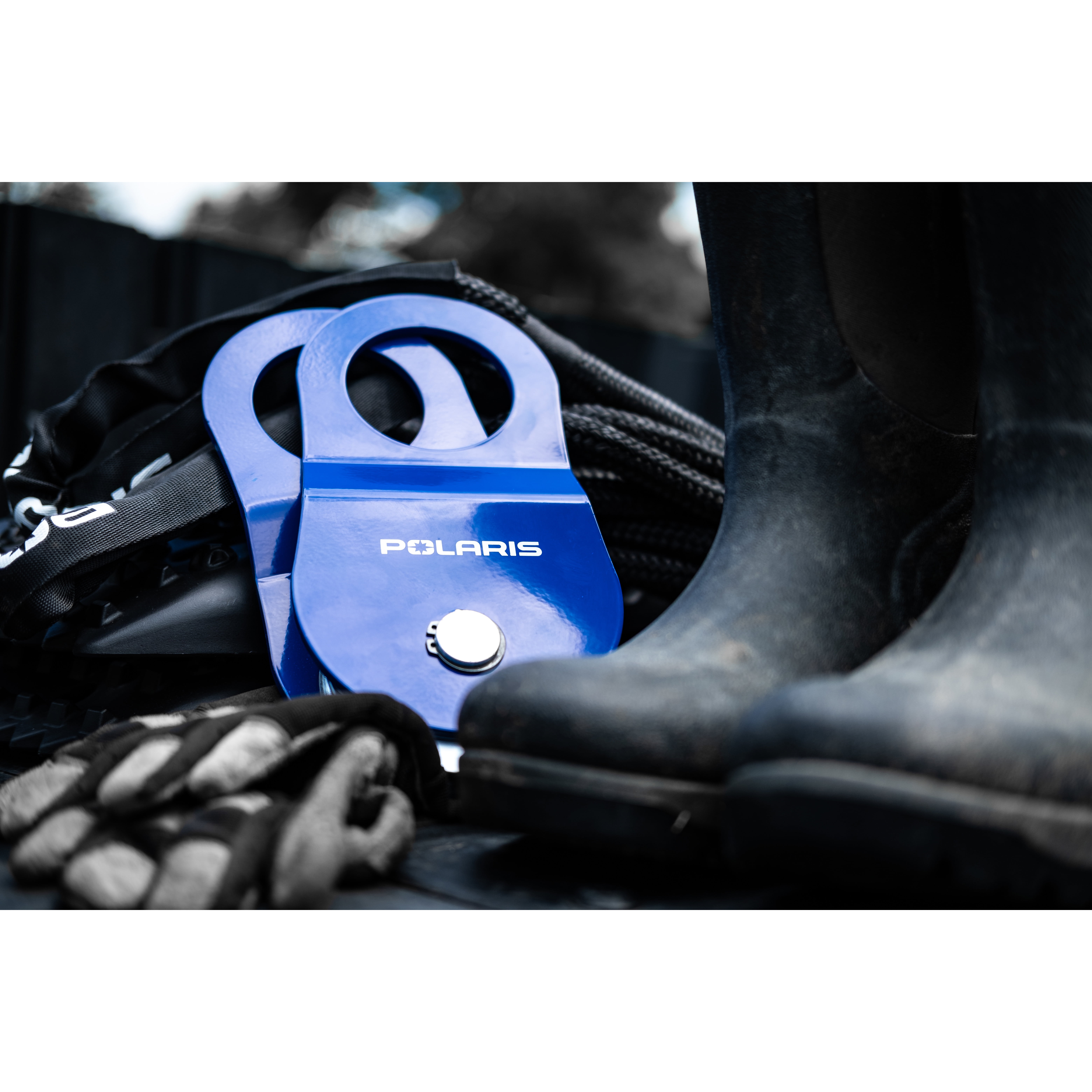 Polaris Heavy Duty Snatch Block, 19,500 pounds Maximum Load Capacity, 5,500 pounds Working Load, Heavy Duty Offroad Recovery Accessory for Truck, Tractor, ATV & UTV