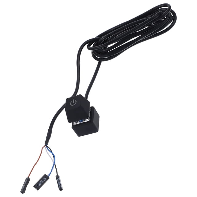 WASHWEPE Accesorio Para Computadora Botón De Encendido Remoto Con Indicadora LED Color Negro