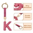 thumbnail image 4 of Uxcell Encanto de Letra K de Alfabeto con Rhinestone para Fabricación de Joyas, Rojo Rosa, 4 of 6