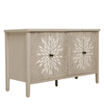 thumbnail image 5 of Tcbosik Buffet Cabinet with Storage, 4-Door Sideboard with Adjustable Shelves, Modern Storage Cabinet, 58" Coffee Bar Cabinet for Kitchen, Hallway, Living Room, Natural, 5 of 8
