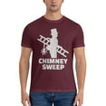 thumbnail image 3 of Chimney Sweep Men'S Basic Short Sleeve T-Shirt Burgundy Medium, 3 of 5