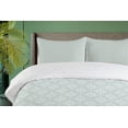 thumbnail image 4 of Ambesonne Pastel Duvet Cover Set, Neutral Oriental, 2-Calking, Pale Sage Green and White, 4 of 7
