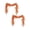 Orange, variant on 2pcs Artificial Admiralty Willows Rattan Garland 5.7ft Simulation Admiralty Willow Vine Decoration for Wedding Home Stair Party Arch Decor