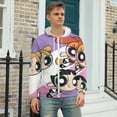 thumbnail image 3 of The Powerpuff Girls Zip Up Hoodies Unisex Realistic 3D Print Sweatshirt Long Sleeve Hooded Jacket Coat 5XL, 3 of 8