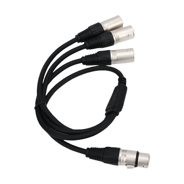 Cable Divisor XLR Hembra De 3 Pines Hembra A 3 Macho Y Cable Divisor XLR Equilibrado De 3 De 2 Pies Para Micrófono Mezclador