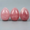 thumbnail image 6 of 1pc Natural Pink Quartz Oval Stone | 50x35mm Love Energy Crystal | Hand-Polished Undyed Healing Decor, 6 of 7