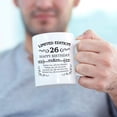 thumbnail image 4 of 26th Birthday Gifts for Women Men - 11 oz Coffee Mug - 26 Year Old Present Ideas for Son, Daughter, Sister, Brother, Friend, Colleague, Classmate (26th Birthday Gift), 4 of 6