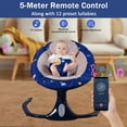 thumbnail image 3 of YYW Electric Baby Swing for Infants - Remote Control, Bluetooth Music, 4 Speed & Timing Setting, Blue, 3 of 10