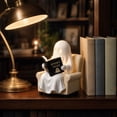thumbnail image 6 of PoyoKee Ghost Reading Book Halloween Decorations, Light Cute Ghost Reading Book Figurine Desk Decor, Halloween Decor for Entryway Shelf Table Bedroom, 6 of 6