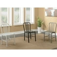 thumbnail image 4 of Furniture of America Whippen Transitional Metal Dining Chairs - Set of 2, Silver, 4 of 7