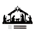 thumbnail image 3 of Figuras de de silueta, estatua de , nacimiento de Jesús, esculturas de metal para patio al aire libre para parque, casa de Gloria Escultura de silueta, 3 of 9