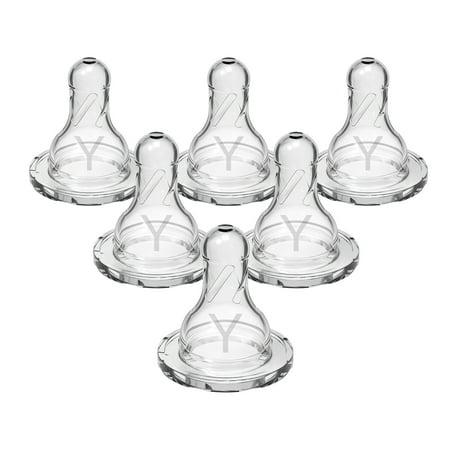 UPC: 0072239305805 | Dr. Brown’s Natural Flow Y-Cut Narrow Baby Bottle Silicone Nipple Ideal for Thicker Liquids 9m+ 100% Silicone Bottle Nipple 6 Pack