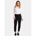 thumbnail image 2 of Time and Tru Women's Slim Straight Ponte Knit Dress Pants, 27” Inseam, Sizes XS-XXL, 2 of 5