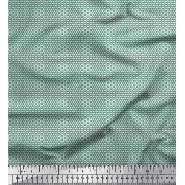 Soimoi Poly Georgette Tissu Imprimé Floral Artistique par la Cour 52 Pouces de Large