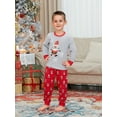 thumbnail image 6 of BSongo Christmas Family Matching Pajamas Set Santa Claus Family Sleepwear Nightwear for Mom Dad Kids Dog, 6 of 10