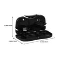 thumbnail image 2 of OUNONA 2pcs Vehicle Dining Table Plastic Black Foldable Storage For Outdoor Picnics, 2 of 7