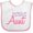 White and Pink, variant on Inktastic Cute Aunt Boys or Girls Baby Bib