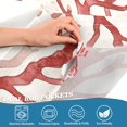 thumbnail image 5 of Yayeee Kitchen Curtains Tier Set of 2 Light Filtering 57"x36" Over Sink Window Panels, White Starfish, 5 of 7