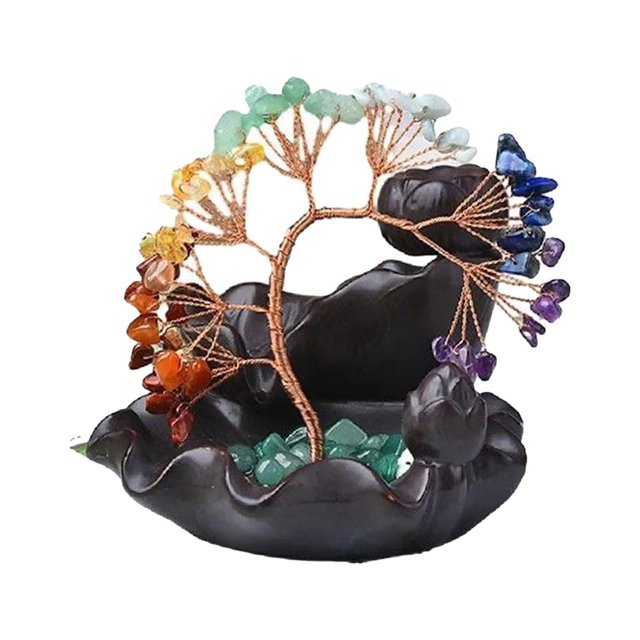 DOLITY Waterfall Incense Burner Aesthetic Table Centerpiece Backflow Incense Decoration MultiColor