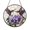 Acrylic 3.5 Inch, variant on Lavender Flowers with Flying Birds Suncatcher – Stained Glass Style Window Hanging Decor