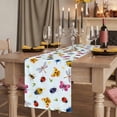 thumbnail image 2 of Table Runners 70 Inches Long Dress Scarves, Cute Butterfly Dragonfly Farmhouse Coffee/Dining/Kitchen Table Decor, Holiday Table Runner, Farmhouse Botanical Floral Blue 13x70 Inch, 2 of 9
