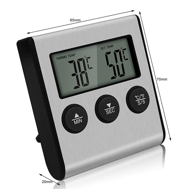Termómetro Digital Para Carne Bbq Termómetro Para Carne Horno Termómetro Para Carne Para Asar A La Parrilla Con Sonda Moyic HA016881-00