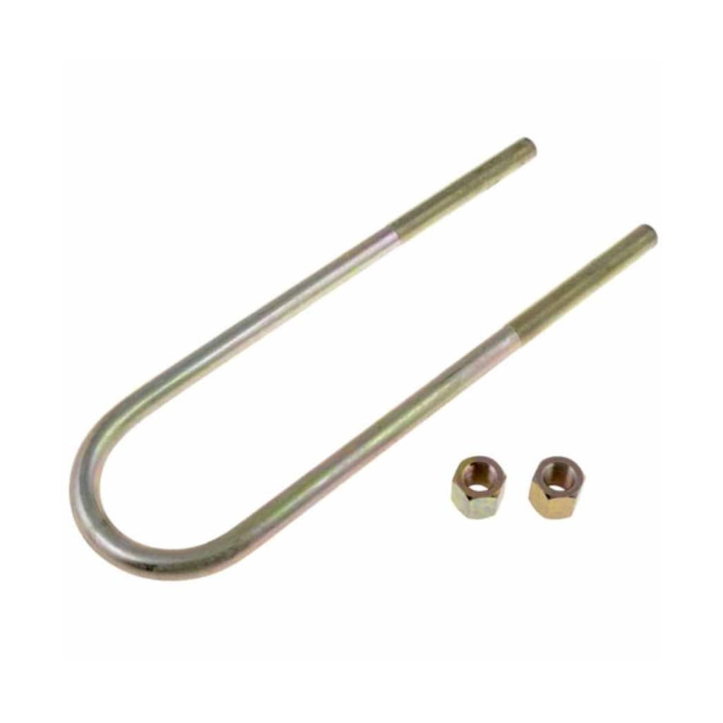 KarParts360 Threaded U-Bolt - Steel | Yellow Zinc | Round U-Bolt | Heat Hardened | Fine Thread | 5/8 Inches Thread Diameter