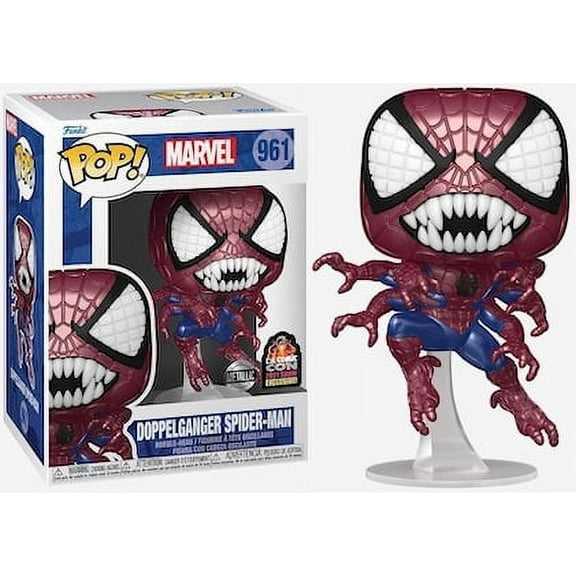 Funko Pop! Marvel Doppelganger Spider-Man Metallic Bobble-Head Exclusive #961