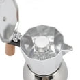 thumbnail image 1 of Stovetop Moka Pot,Stovetop Coffee Maker Stainless Stovetop Cafetera Coffee Pot Enhanced Durability, 1 of 8