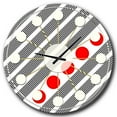 thumbnail image 1 of Designart 'Retro Geometrical Abstract Minimal Pattern Xi Mid-Century Modern Wall Clock, 1 of 4