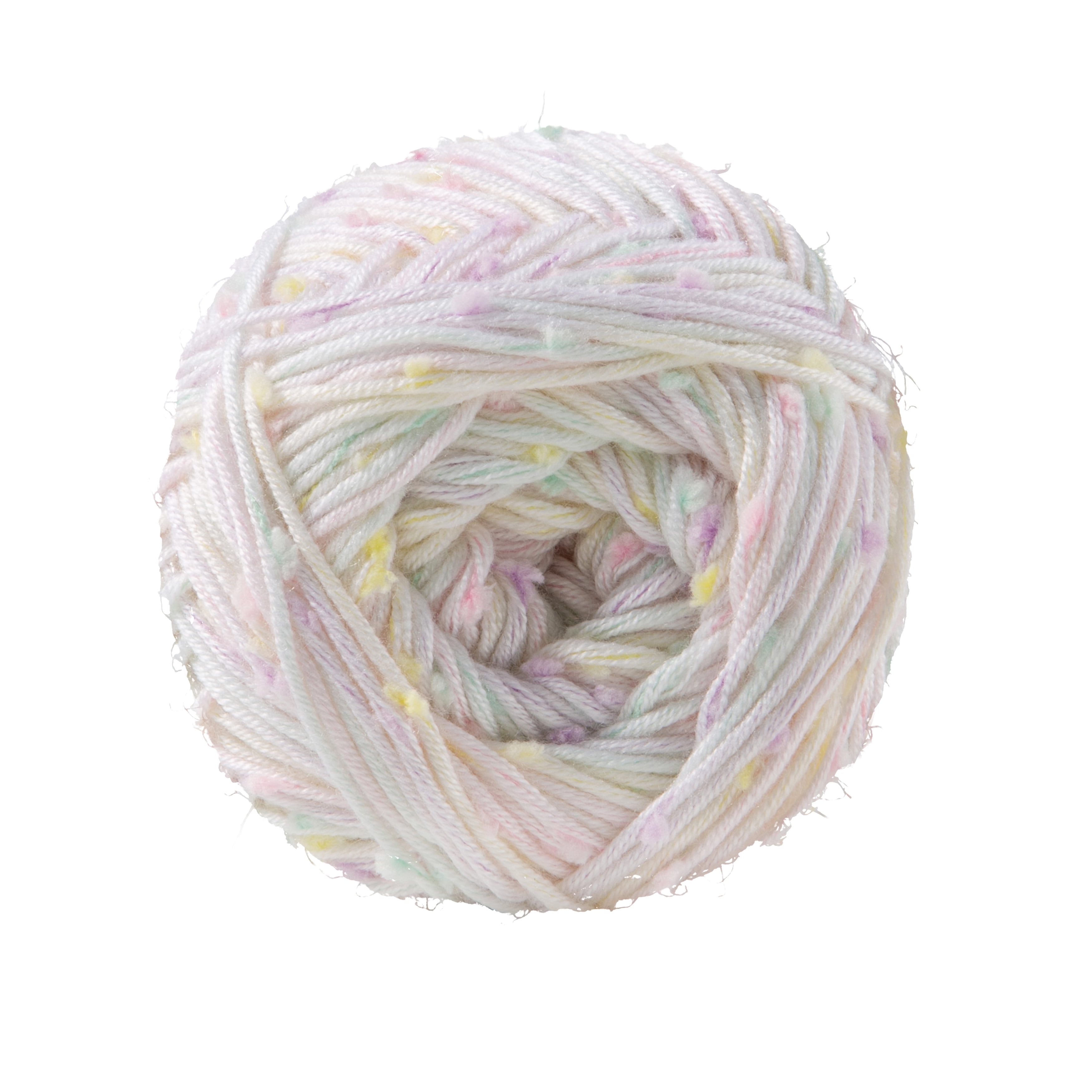 Loops & Threads Soft Rainbow Flecks Yarn - Medium Weight Yarn for Knitting, Crochet, Weaving, Arts & Crafts, 18 Pack