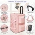 thumbnail image 7 of BRONKIGE Dance Bag With Garment Rack, 27 Inch Dance Competition Bag Garment Duffel Bag For Competition Events, Rolling Garment Bag Travel Dance Bag for Girls Boys, Pink, 7 of 7