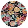 thumbnail image 4 of SAFAVIEH Aspen Candelario Floral Wool Area Rug, Charcoal/Blue, 6' x 9', 4 of 10