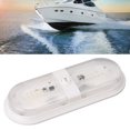 thumbnail image 1 of LED RV Interior Light, Easy Installation 4000-4500K White Light ABS  Light Color Consistency Double Dome Light Fixture 10-24V with Switch for Camper, 1 of 7