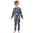 thumbnail image 3 of Dailycode Cotton Pajama Set Snug Fit Long Sleeve Top and Pants for 18M-8Y Colorful Cars and Stars, 3 of 7