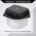 thumbnail image 5 of Unique Bargains No.27220JK01A HVAC Heater Blower Motor Assembly for Infiniti Qx56 Qx80 Durable Metal Plastic Black White, 5 of 6