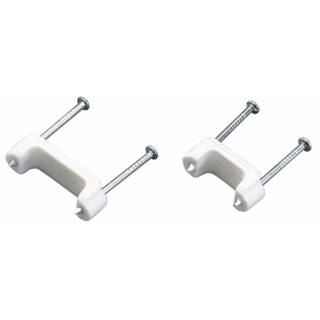 50 Count .75 in. White Insulated Romex Staples
