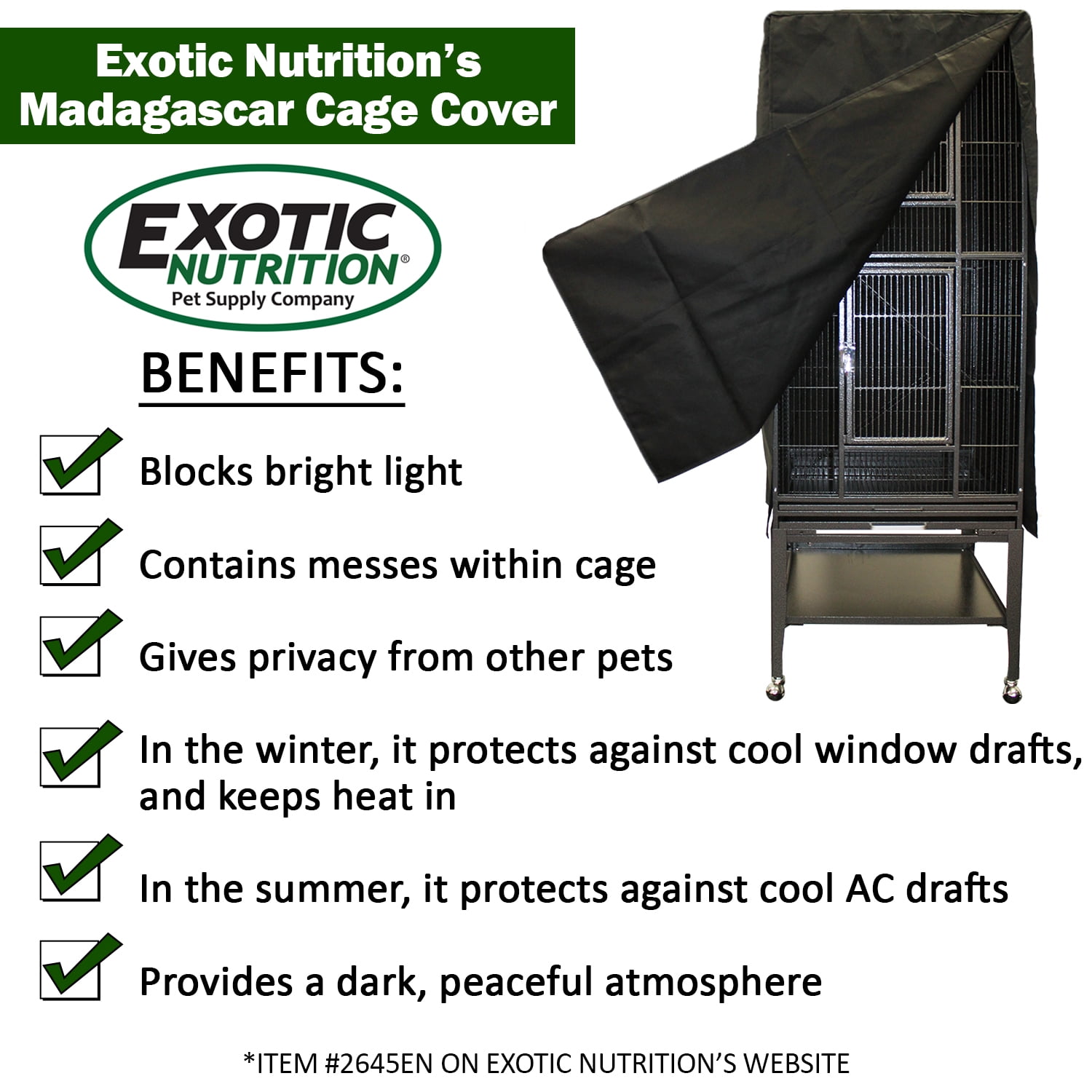 Exotic Nutrition Madagascar Cage & Starter Package for Sugar