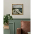 thumbnail image 2 of Drsoum Vintage Ocean Seascape Canvas Wall Art Seaside Coastal Scenery Classic Bathroom Office Decor 10x10in Natural Framed, 2 of 5