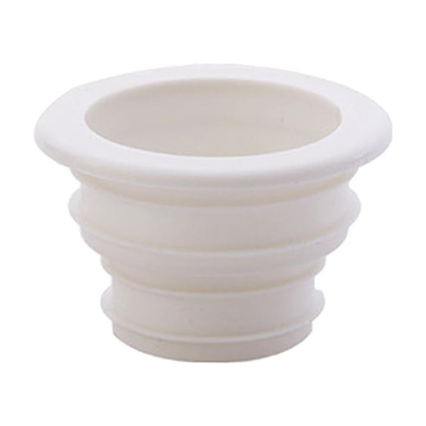 Tapón de sellado de silicona para desagüe de lavandería, baño, alcantarillado, antiolor blanco