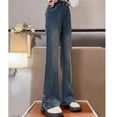 thumbnail image 5 of OSOLU Girls Jeans Flared Denim Pants Comfortable Stretch with Pocket Slim Fit Indoor Outdoor Activities Chic Travel Trousers, 5 of 7