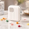 thumbnail image 6 of Small Pill Case, Travel Pill Box, Portable Pill Container for Purse or Pocket, Daily Medicine Organizer(Pink), 6 of 7