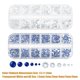 thumbnail image 4 of 1 Juego de 3040 Uds. De diamantes de imitación para uñas, diamantes de imitación para decoración de uñas, azul AB, blanco transparente Unique Bargains pedrería del arte del clavo, 4 of 7