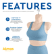 thumbnail image 3 of Atmos Homeware Maniquí de Dama | Exhibidor de Mujer 3/4 de Plástico de Alta Resistencia con Gancho | Cuerpo Femenino para Ropa y Accesorios | Paquete de 4 Piezas color Blanco, 3 of 5