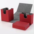 thumbnail image 4 of Caja de almacenamiento para tarjetas de juego, duradera, con buena protección, para cartas coleccionables deportivas. Rojo, 4 of 9