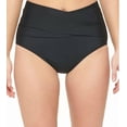 thumbnail image 3 of Calvin Klein Women's High-Waist Cross-Over Swim Bottom Swimsuit (XXL, Black), 3 of 4