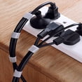 thumbnail image 3 of LNGOOR 1roll Solid Hook-and-loop Fastener Wire Tie  Data Cable Fixer Tie For Household, 3 of 4