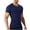 Navy, variant on Men's Compression Shirts, Short Sleeve Athletic Compression Tops Quick Dry Workout T Shirt, Rash Guard Base Layer Undershirt Black